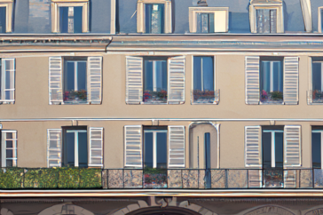 フランス、パリの建物の絵