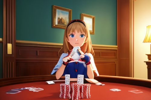 バカラで遊んでいる女性