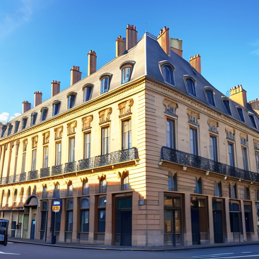 整ったパリの建物