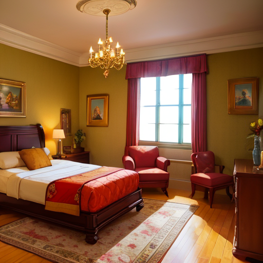 お金持ちの寝室