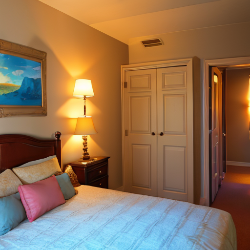 おしゃれな雰囲気の寝室