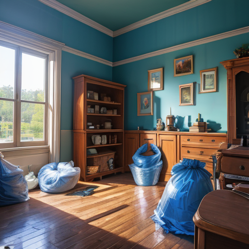 いっぱいになったゴミ袋が片づけない家主