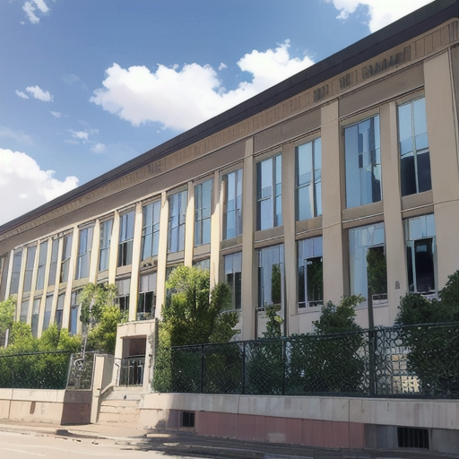 まだ新しい校舎に見えるきれいな学校の外観